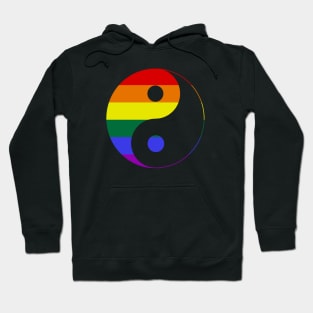 Rainbow Yin and Yang Hoodie